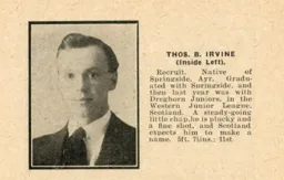 Tommy Irvine Luton News Handbook 1922-23