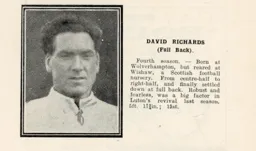 David Richards Luton News Handbook 1928-29