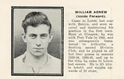 Billy Agnew Luton News Handbook 1926-27