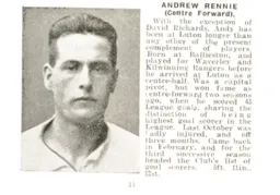 Andy Rennie Luton News Handbook 1930-31