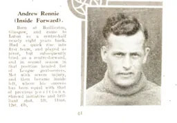 Andy Rennie Luton News Handbook 1933-34