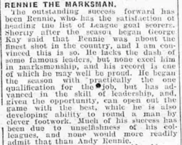 Crusader on Andy Rennie May 1929