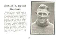 Charlie Fraser Luton News Handbook 1931-32