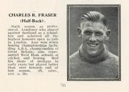 Charlie Fraser Luton News Handbook 1932-33