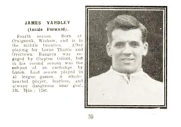 Jimmy Yardley Luton News Handbook 1929-30