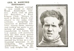 George Harford Luton News Handbook 1930-31