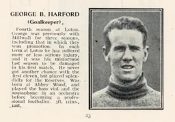 George Harford Luton News Handbook 1932-33