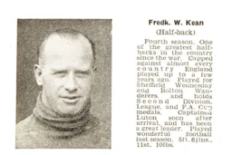 Fred Kean Luton News Handbook 1934-35