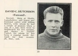 Davie Hutchison Luton News Handbook 1932-33