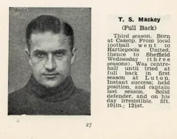 Tom Mackey Luton News Handbook 1935-36