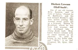 Bert Lawson Luton News Handbook 1933-34