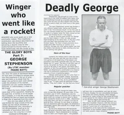 George Stephenson Article Supporters Club Fanzine