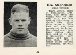 George Stephenson Luton News Handbook 1936-37