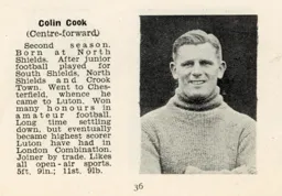 Colin Cook Luton News Handbook 1935-36
