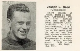 Joe Coen Luton News Handbook 1936-37