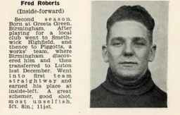 Fred Roberts Luton News Handbook 1935-36