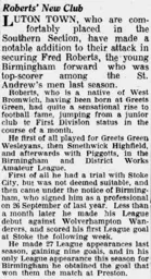 Roberts New Club Dec 1934