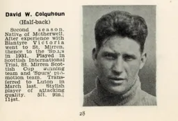 David Colquhoun Luton News Handbook 1935-36