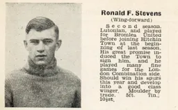 Ron Stevens Luton News Handbook 1936-37