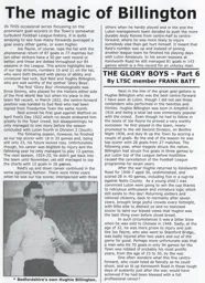 Hugh Billington Article Supporters Club Fanzine