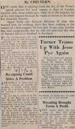 Fred Jardine Transfer Listed 1964