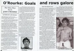 John O'Rourke Article Supporters Club Fanzine