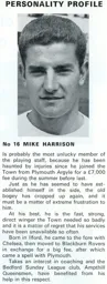 Mike Harrison Personality Profile 1969
