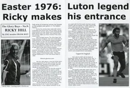 Ricky Hill Article Supporters Club Fanzine