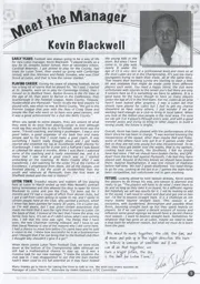 Kevin Blackwell Article SC Fanzine Issue 73