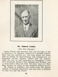 Ned Liddell Luton News Handbook 1936-37