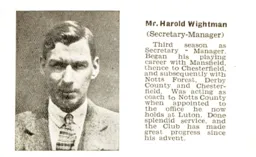 Harold Wightman Luton News Handbook 1934-35