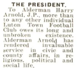 Harry Arnold Luton News Handbook 1930-31