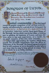 Harry Arnold Special Meeting Certificate 1942