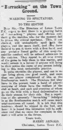 Harrys not happy Sep 1910