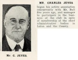 Charles Jeyes Luton News Handbook 1932-33