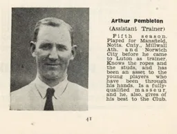Arthur Pembleton Luton News Handbook 1935-36
