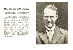 Archie Wickson Luton News Handbook 1934-35