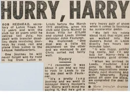 Bob Readhead Article 1975