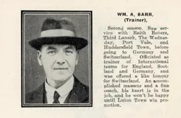 Billy Barr Luton News Handbook 1926-27