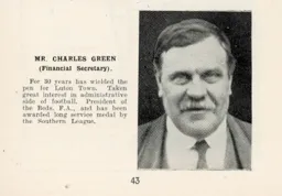 Charlie Green Luton News Handbook 1928-29