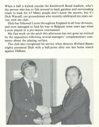 Dick Wassell 10 year service 1979