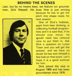 Dick Wassell Behind the Scenes April 1981
