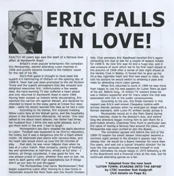 Eric Morecambe Supporters Fanzine Article