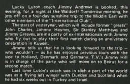 Jimmy Andrews joins legends tour