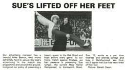Mike Beevor and beauty queen 1980