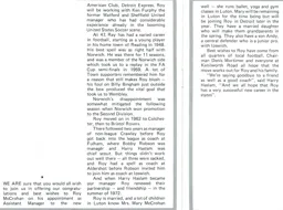 McCrohan leaves for the US Dec 1977