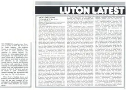 Peter Burrows programme article Dec 1977