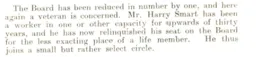 Harry Smart Becomes Life Member 1929-30