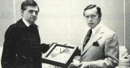 Jim Yates and sponsor 1980