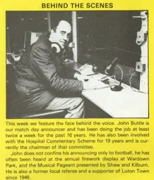 John Buttle Behind the Scenes Feb 1981